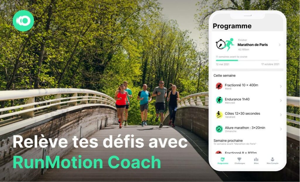 Relève tes défis avec l'appli RunMotion Coach by le blog sport Fibre Running